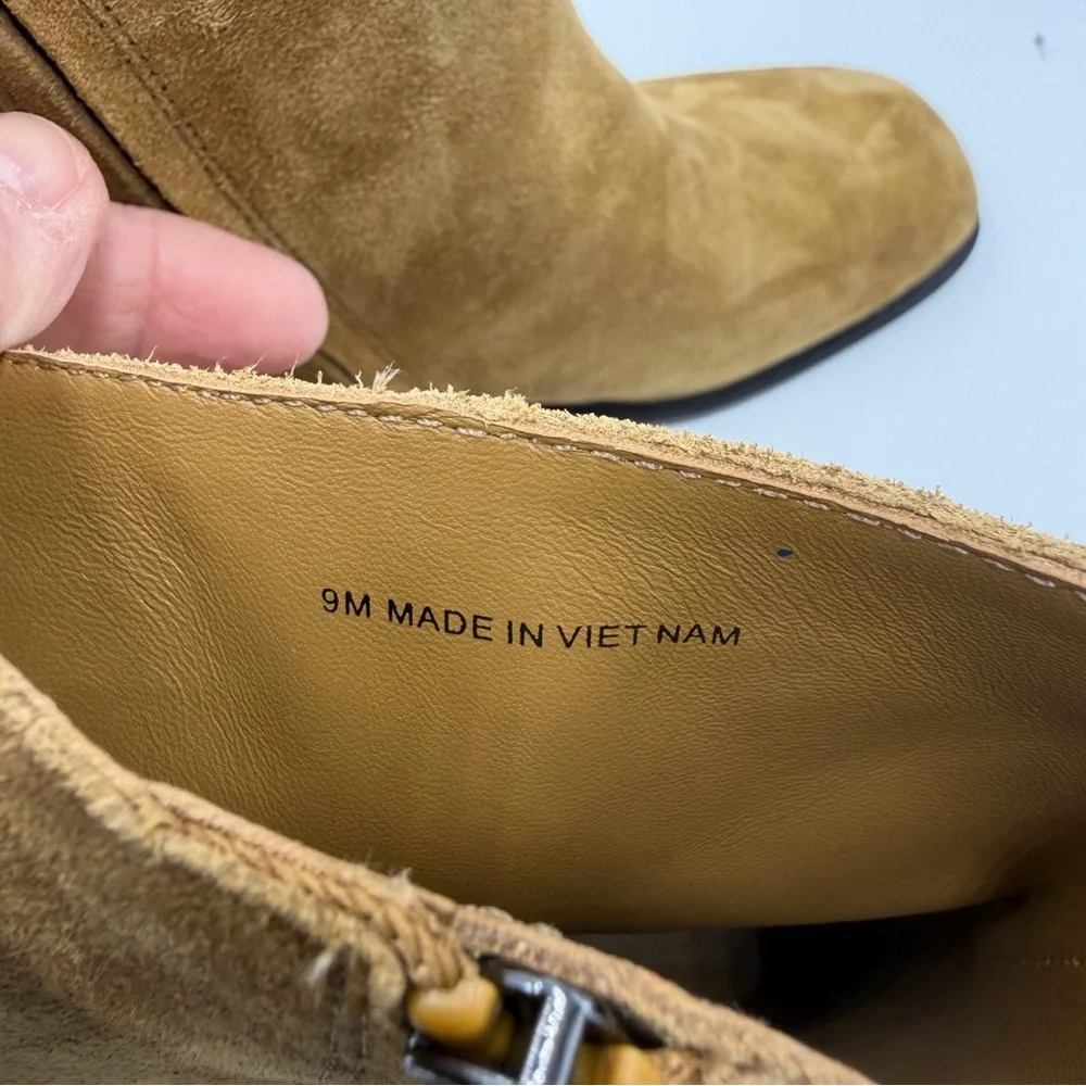 NEW Everlane Toasted Almond Suede Tan Leather The City Boot‎ in Size 9
